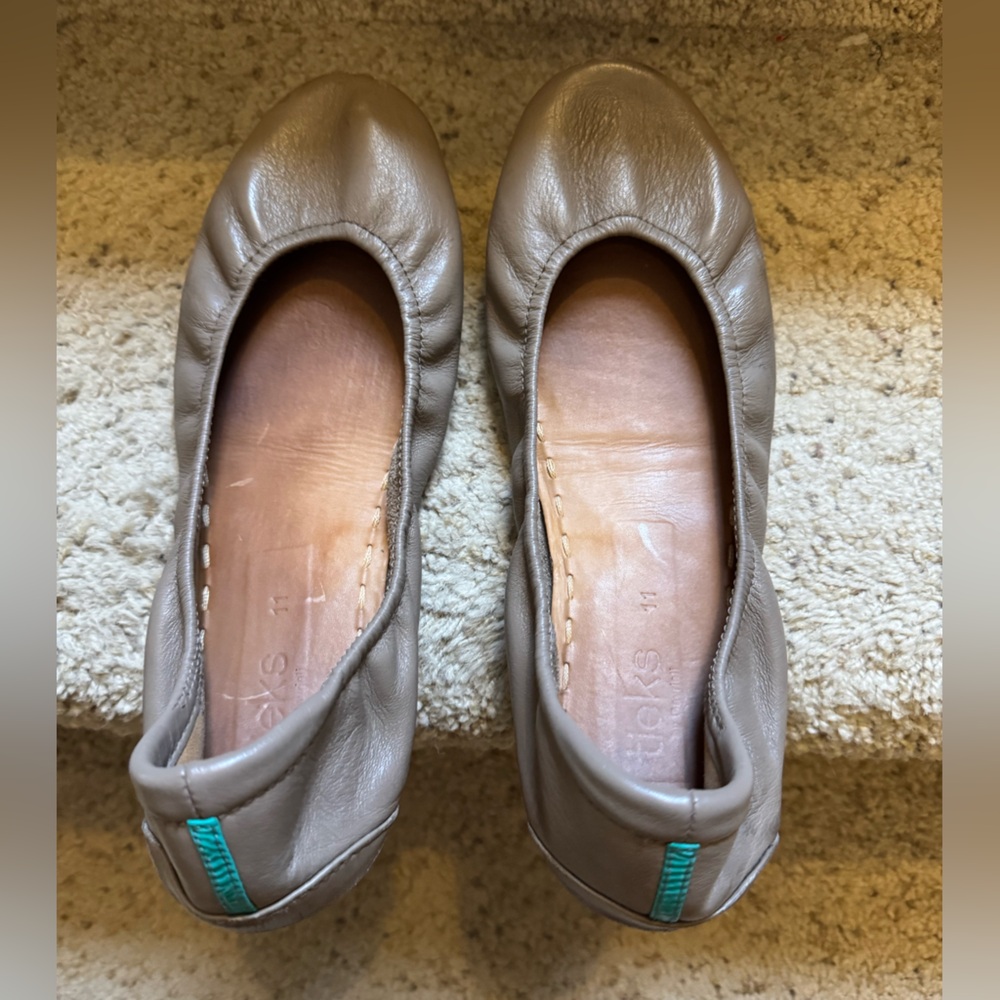 Tieks by Gavrieli Ballet Flats Italian Leather Taupe Size 11